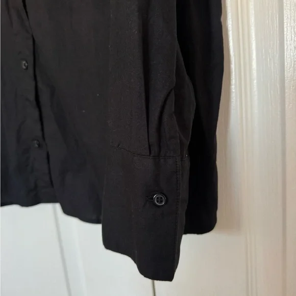 H&M Black Button-Up Collared Shirt - Picture 4 of 5